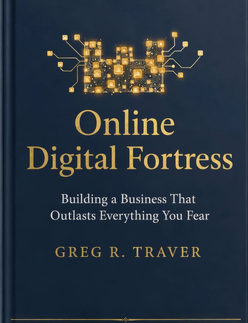 Online Digital Fortress book cover by Greg R. Traver